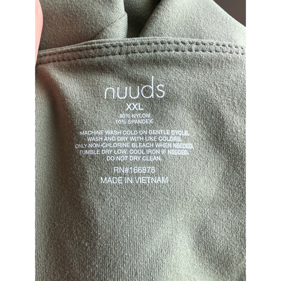 Nuuds Cami Bodysuit XXL Olive Green Spaghetti Strap Adjustable Minimalist - Picture 7 of 12